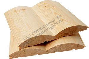 Имитация бревна 45 на 240 мм из сосны и ели